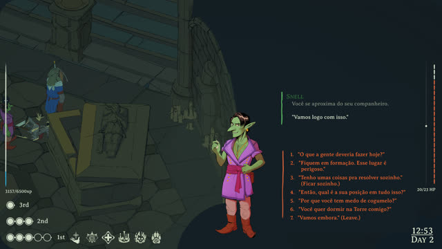 Esoteric Ebb Portuguese translation — NPC conversation